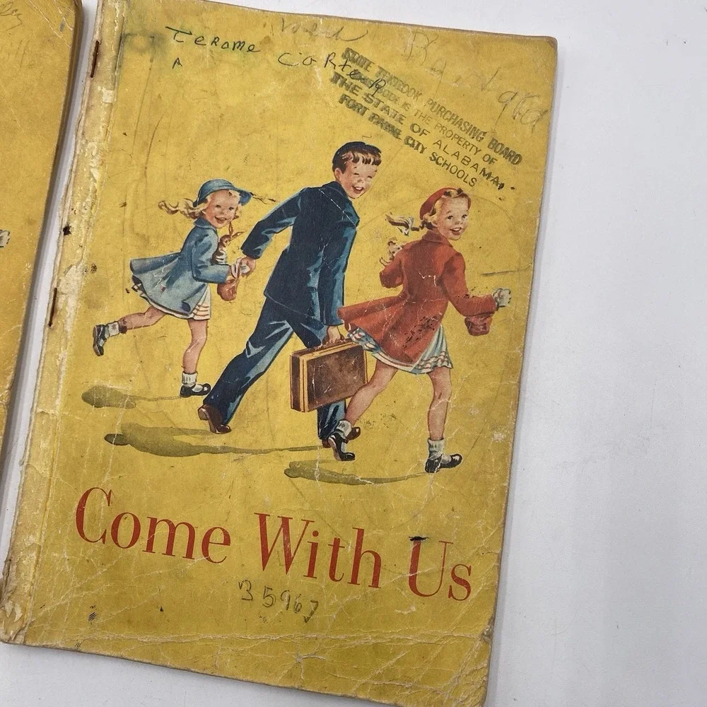Lot 3 Come With‎ Us Children's Textbook By Odille Ousley Enrichment Series 1953